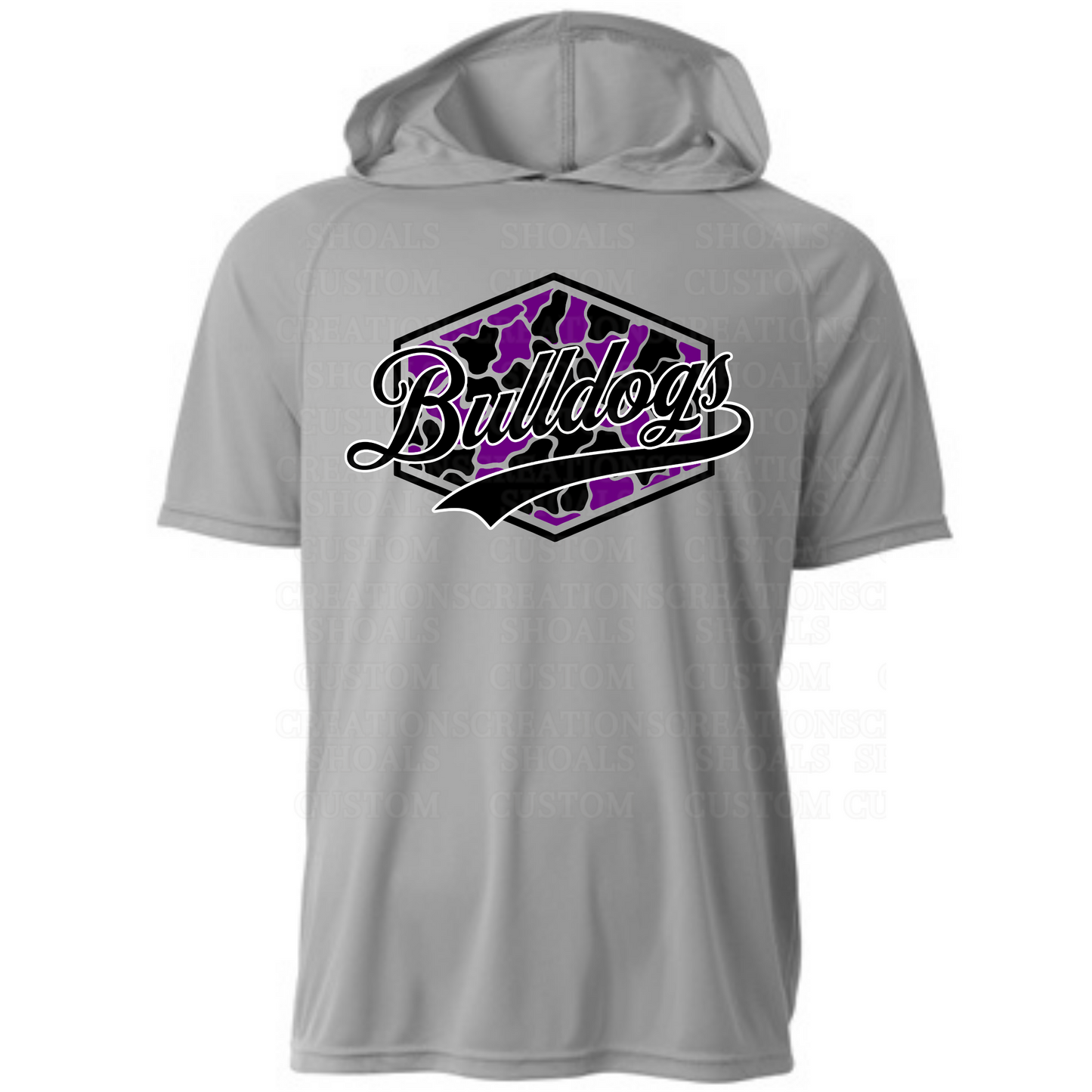 Camo Hexagon Hooded Short Sleeve Performance Tee