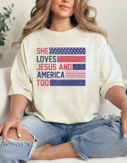 She Loves Jesus and America Too