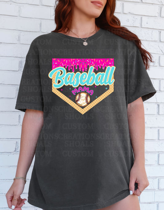 Baseball MAMA Drip (Personalize)