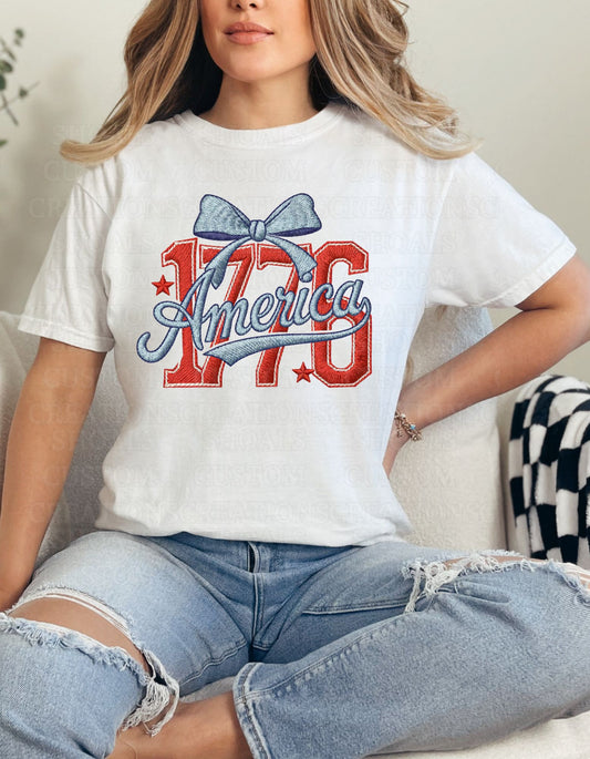 1776 Faux Embroidery