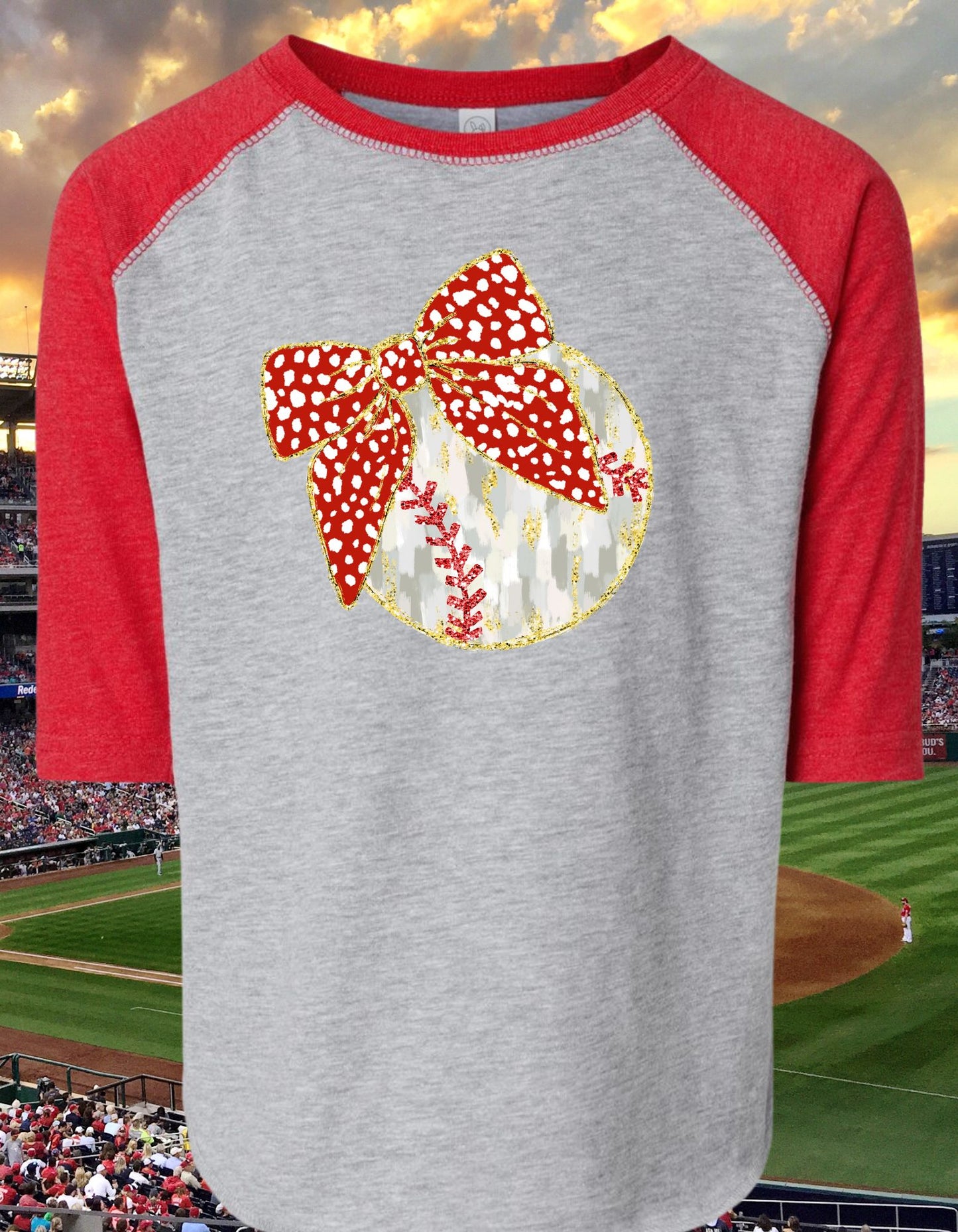 Brushstroke Baseball Raglan