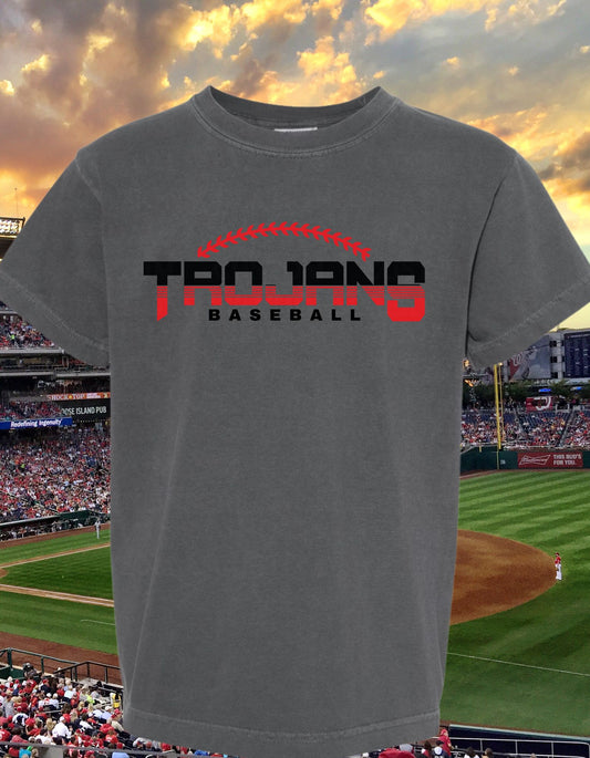 Trojans Baseball Stacked