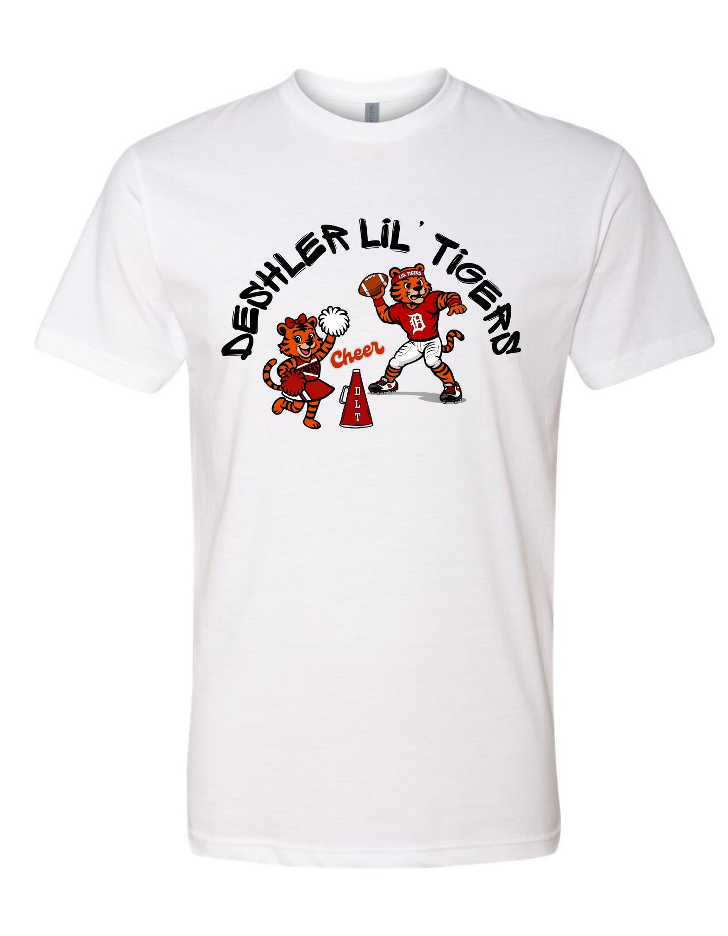DLT Cheer and Football White Shirt