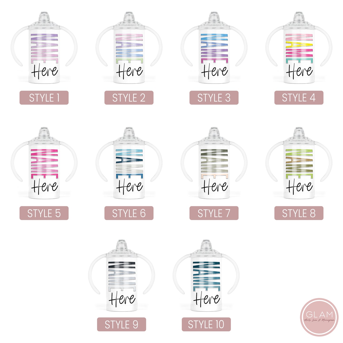 Combo - Toddler/Baby Name Beach Towel and 12oz Sippy