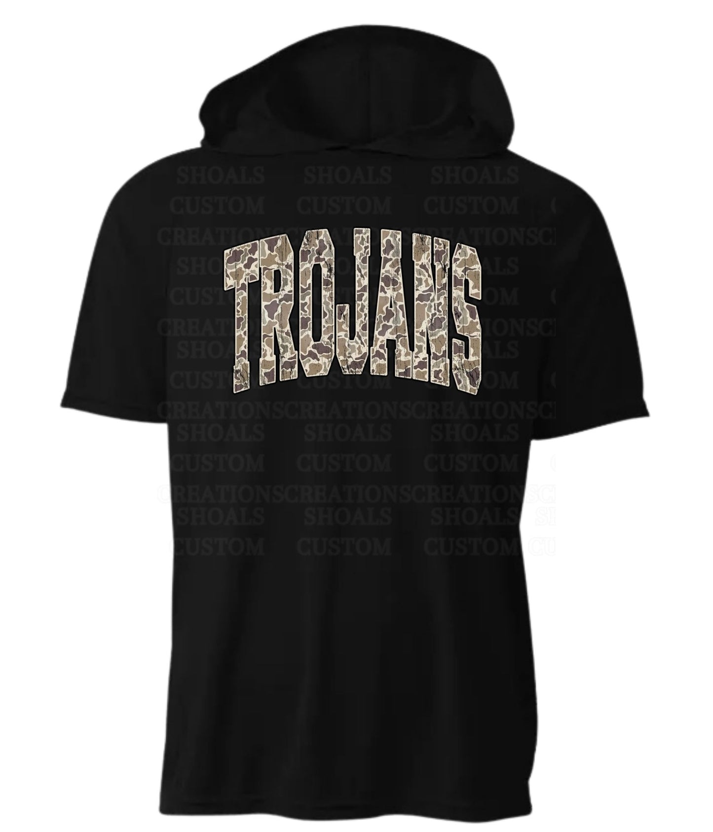 CUSTOM Drifit Camo Hooded Short Sleeve