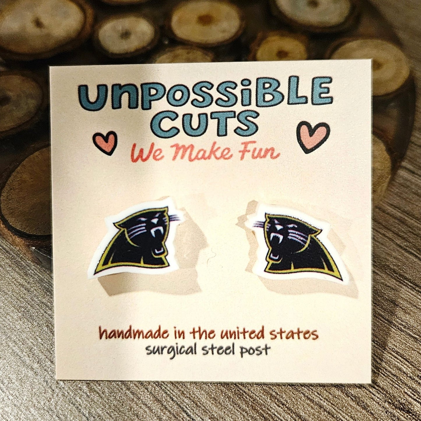 Hackleburg Panthers Stud Earrings
