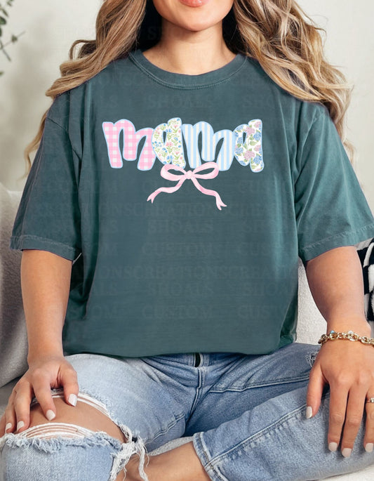 Grand Floral Custom Name Tee