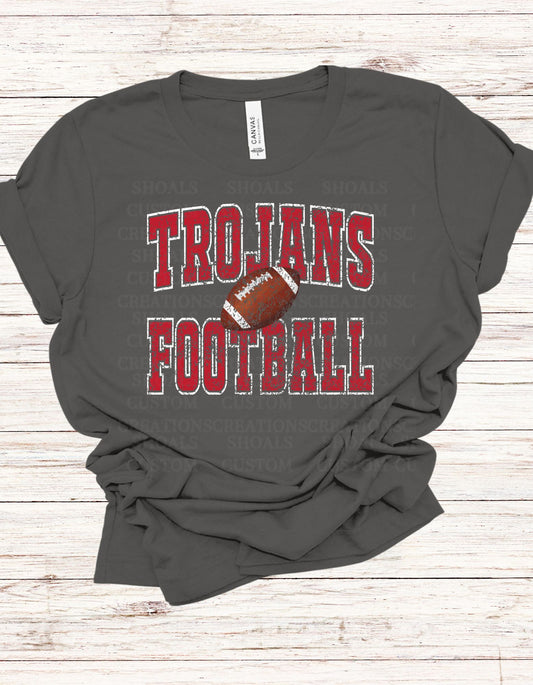 Trojans Football Distressed