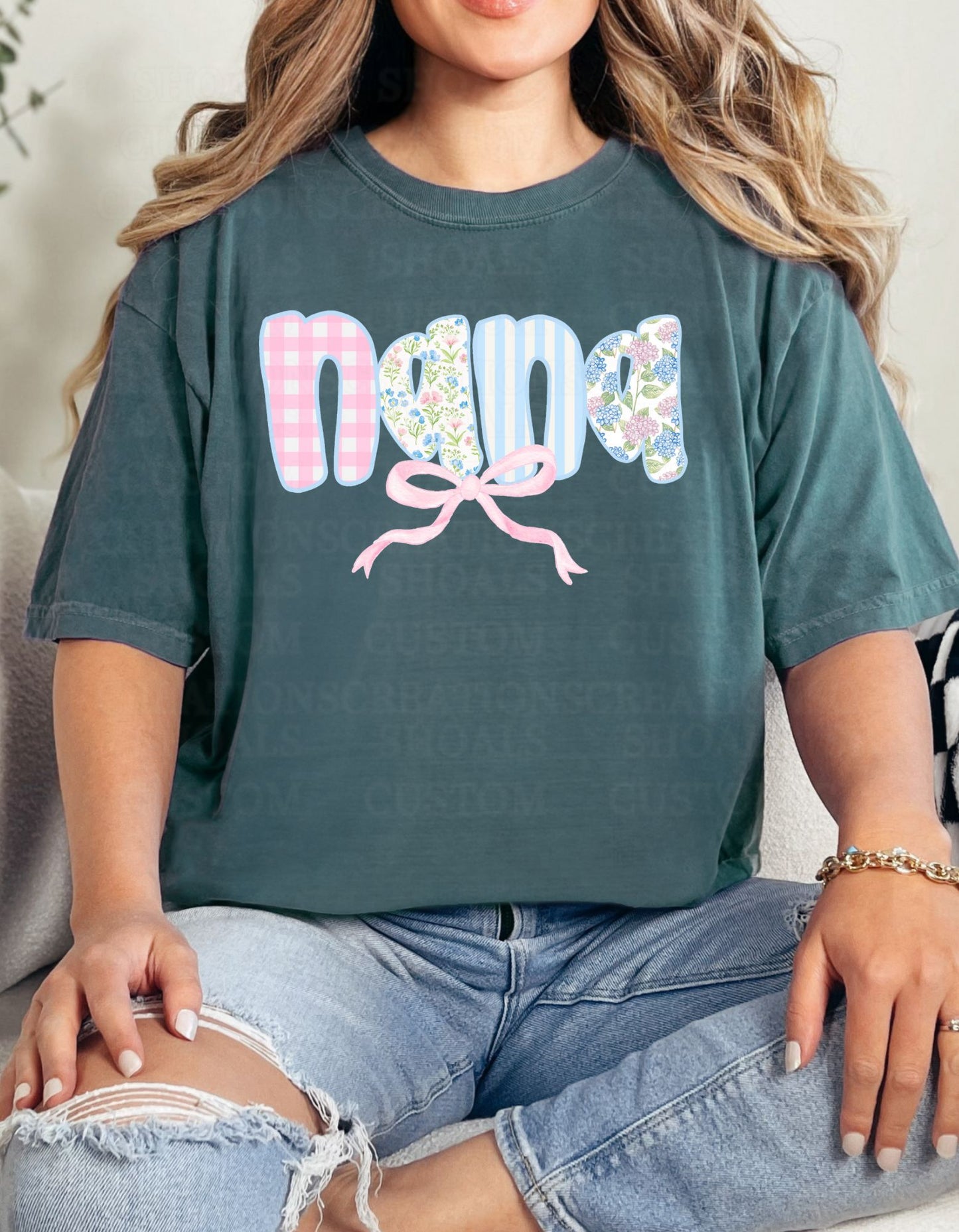 Grand Floral Custom Name Tee