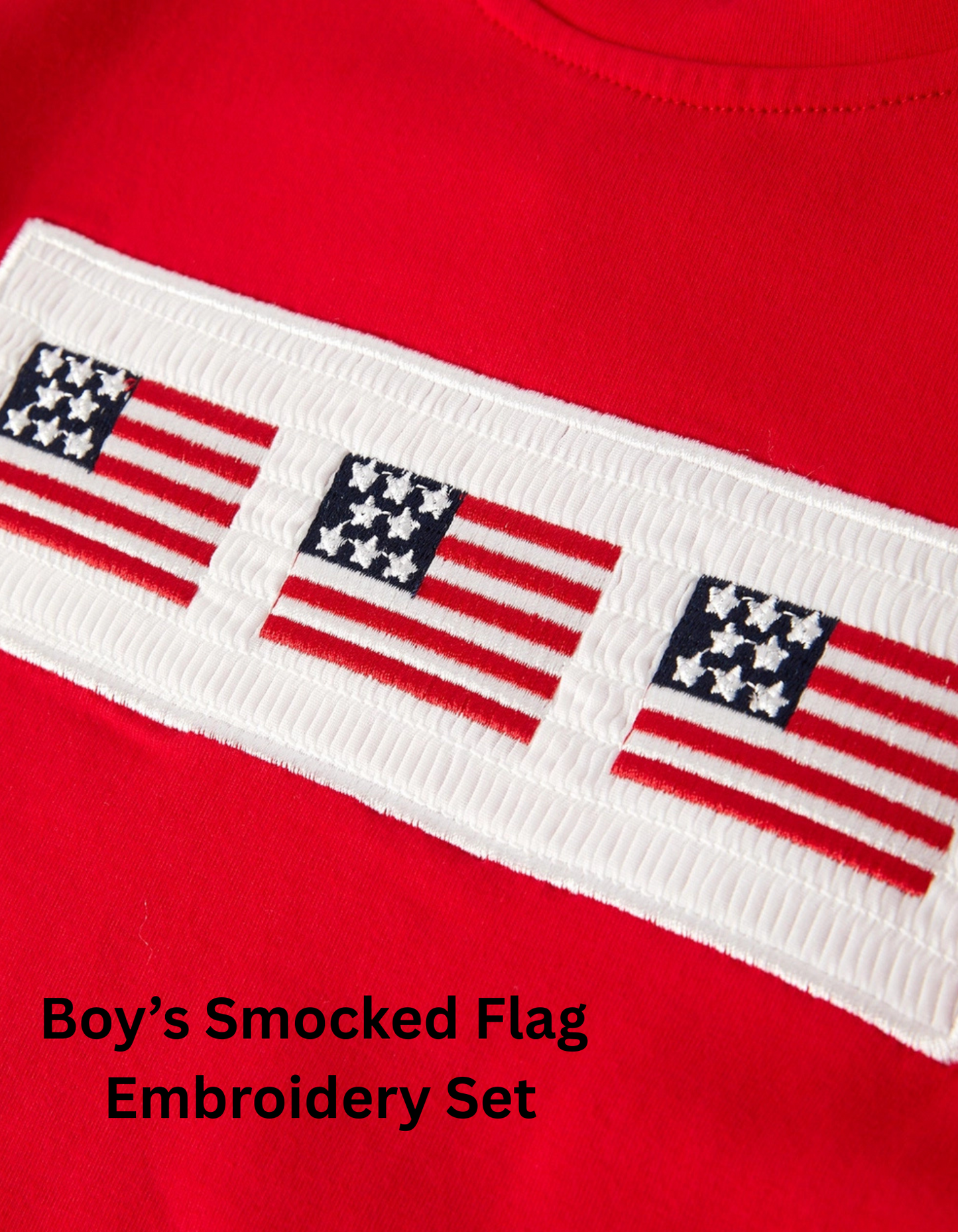 Boy's Smocked Flag Set