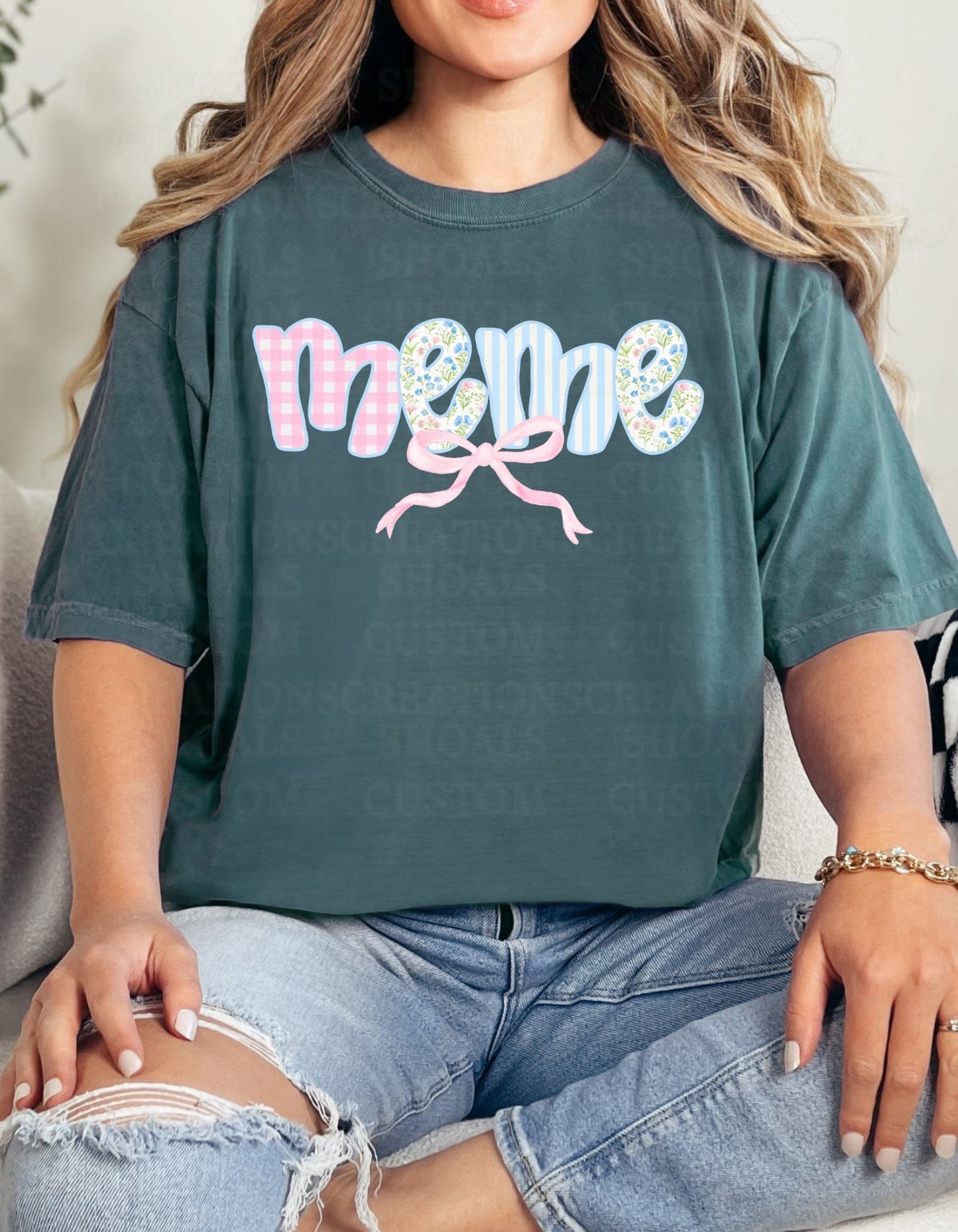 Grand Floral Custom Name Tee