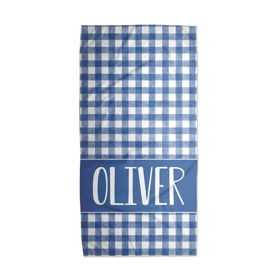 Gingham Towel For Boys