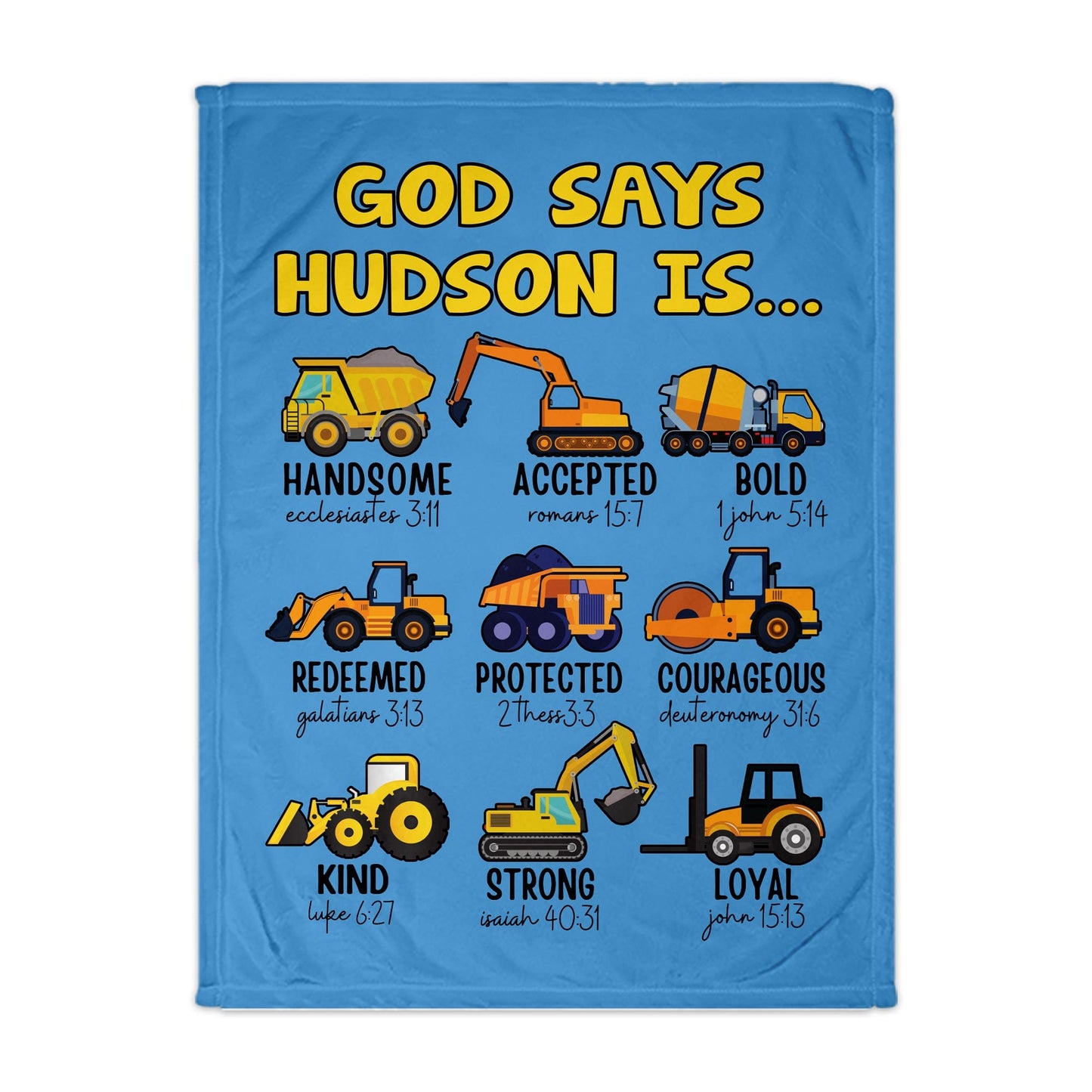 God Says Construction Blanket