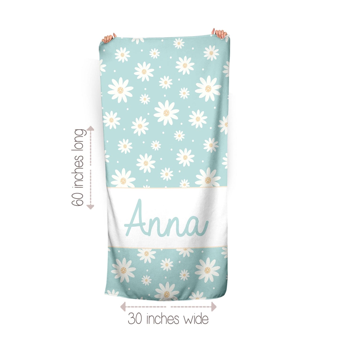 Clear Blue Skies Daisy Towel