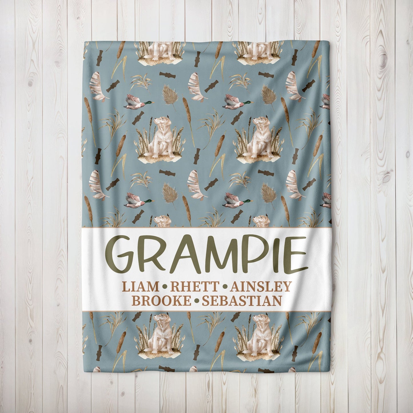 Duck Hunting Family Blanket