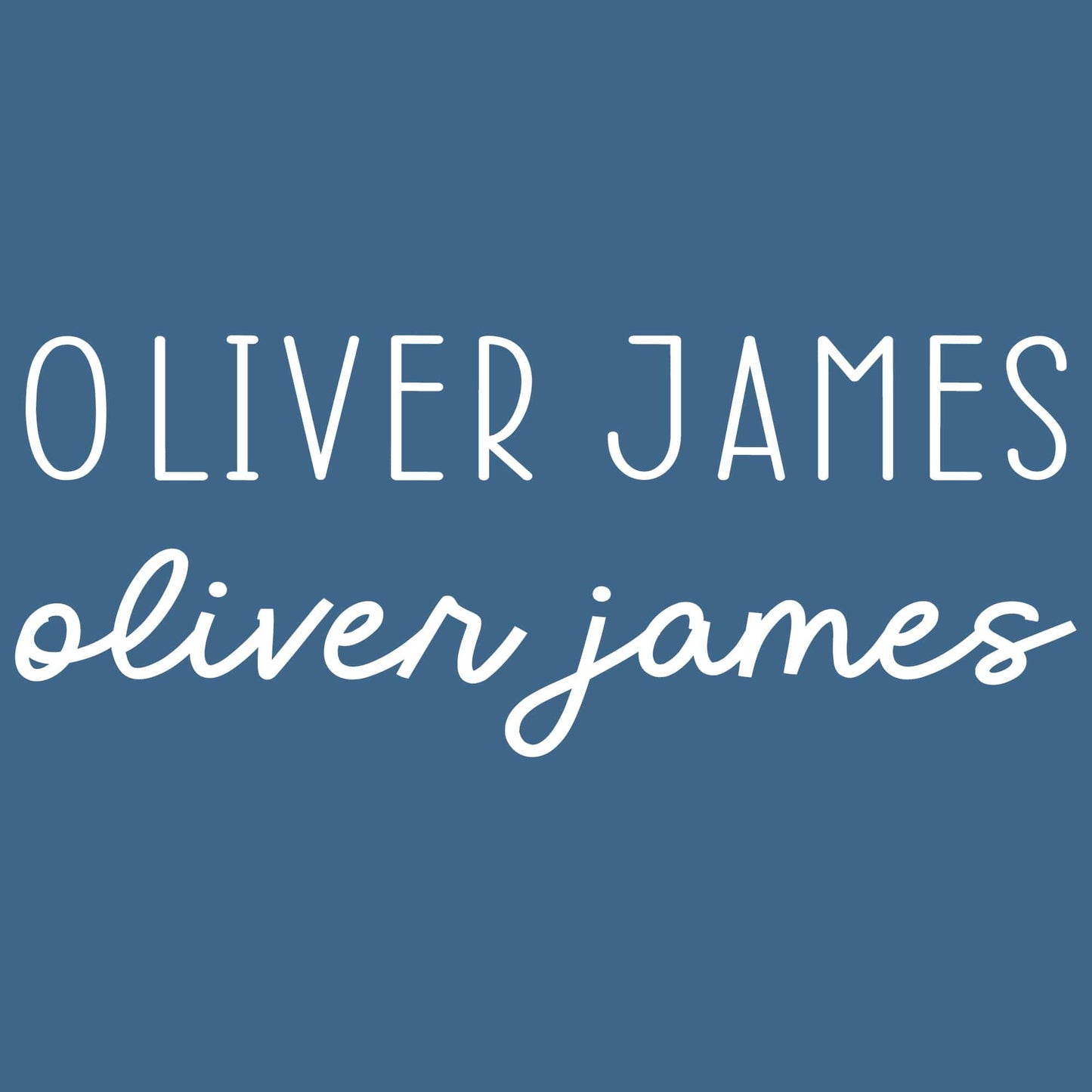 Font Duo 2 Name Swaddle Blanket