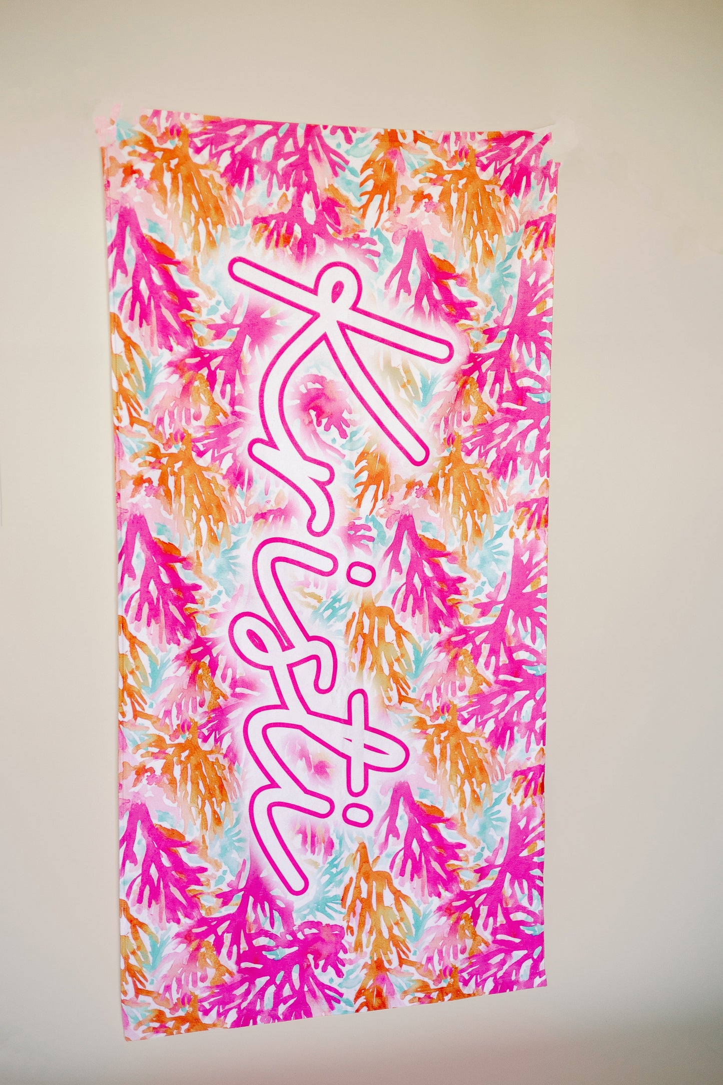 Colorful Coral Towel