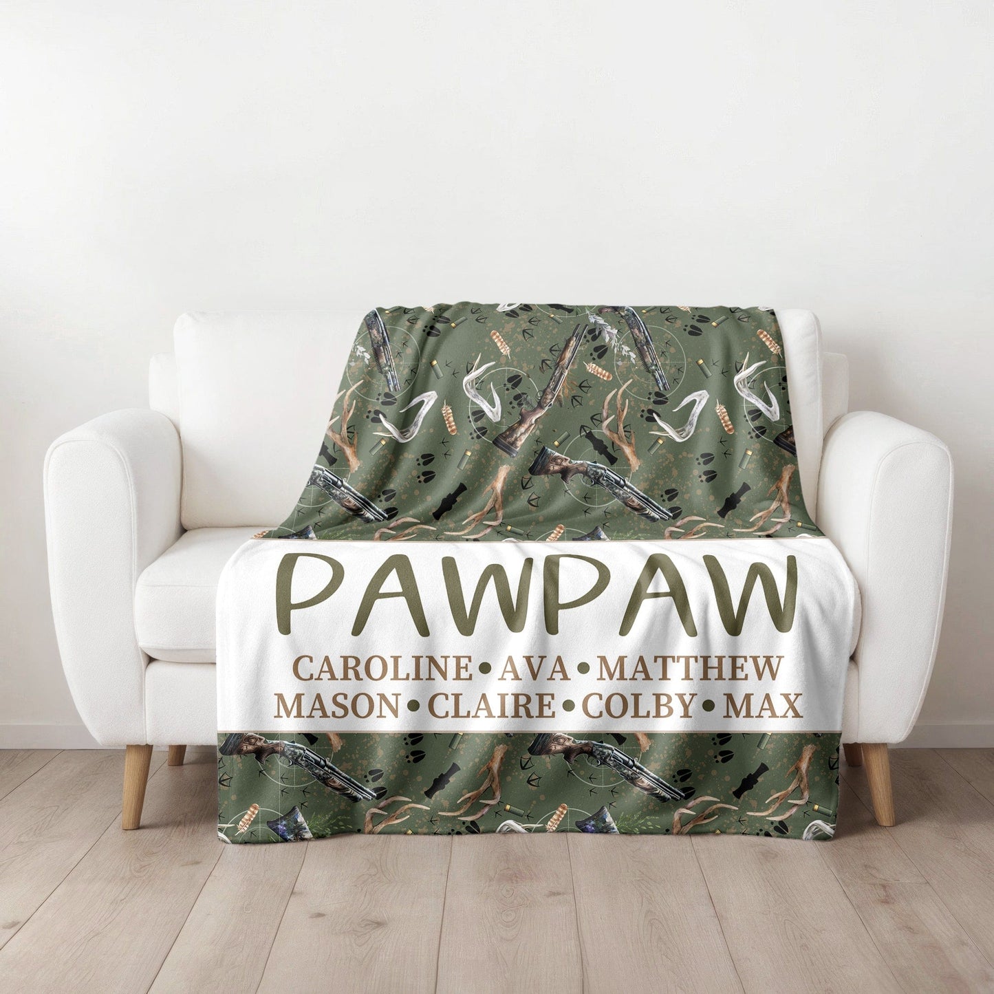 Antlers and Ammo Family Blanket
