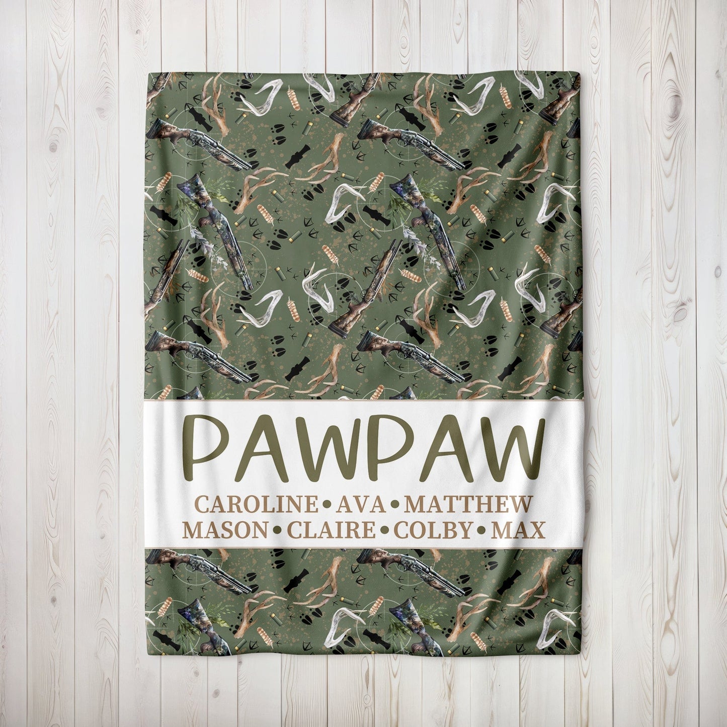 Antlers and Ammo Family Blanket