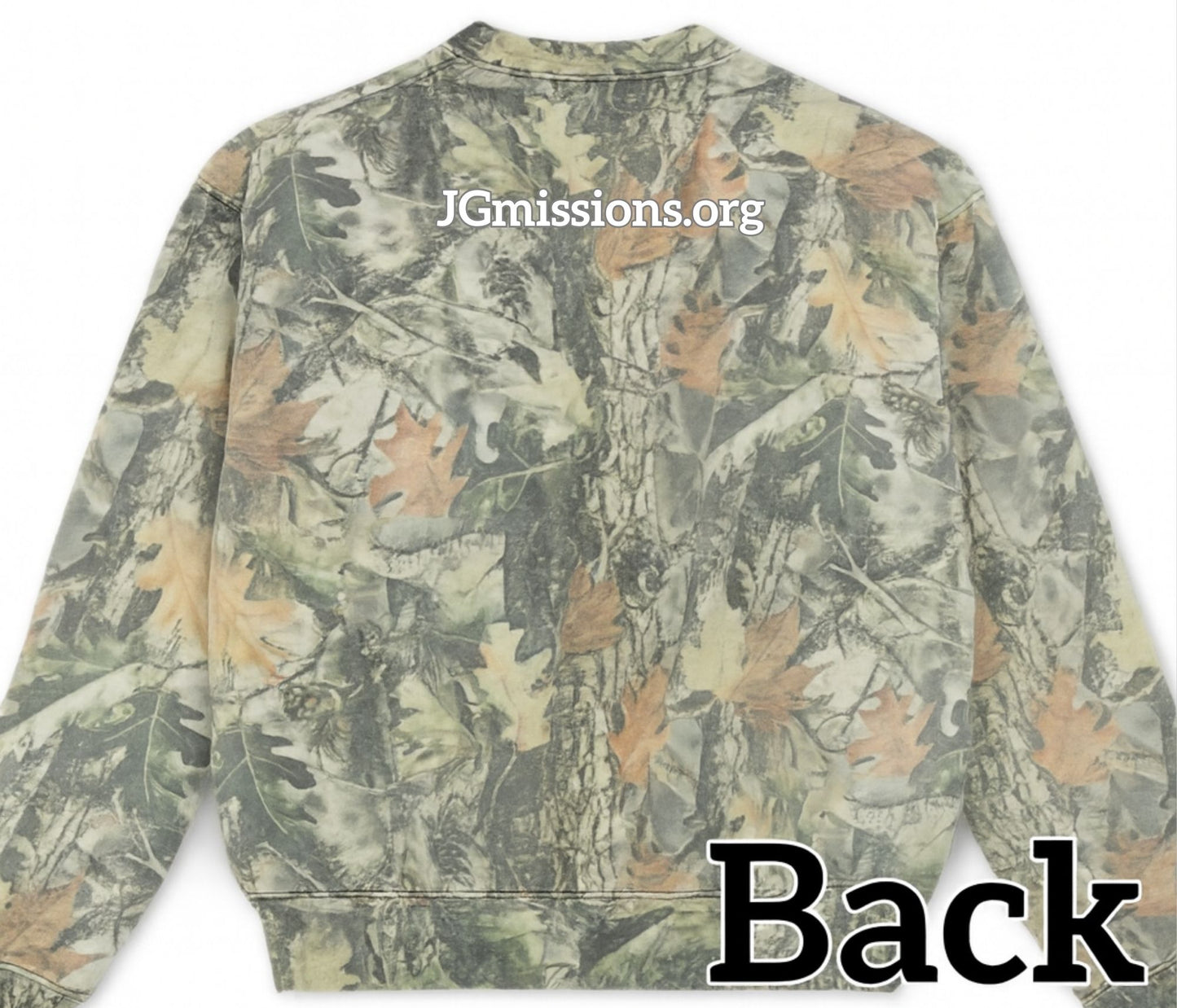 Just Go Missions Camo Sweatshirt