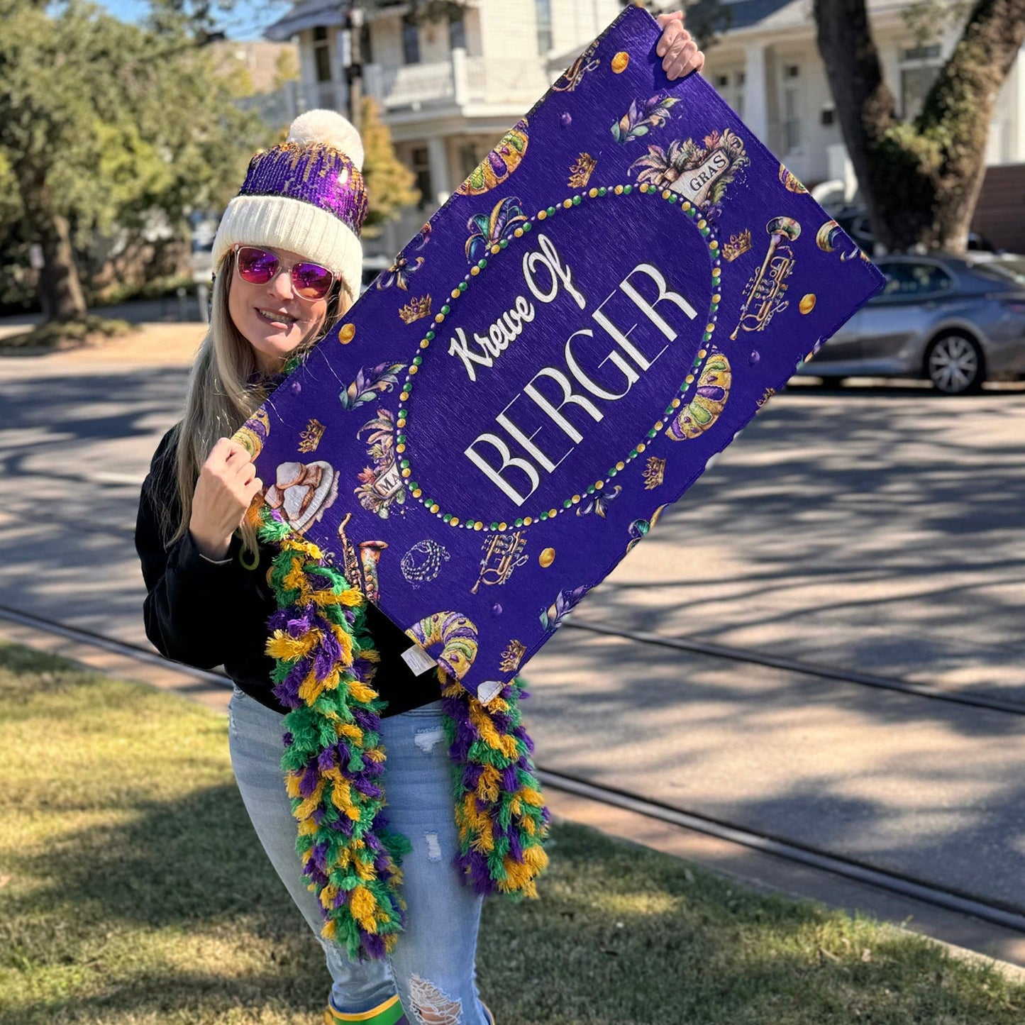 Mardi Gras Krewe Of Door Mat