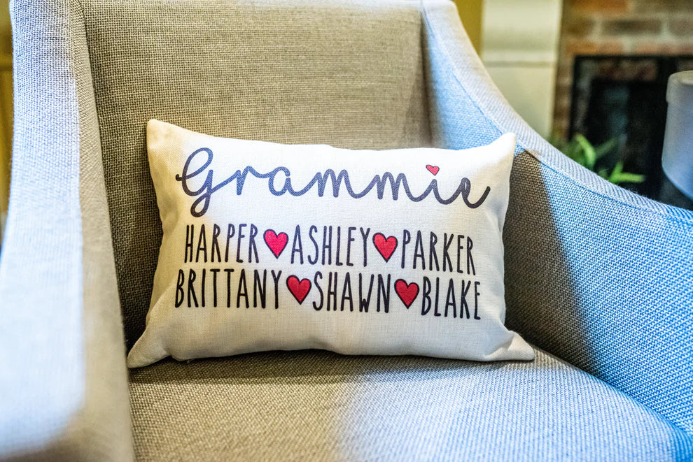 Personalized Parent or Grandparent Pillow
