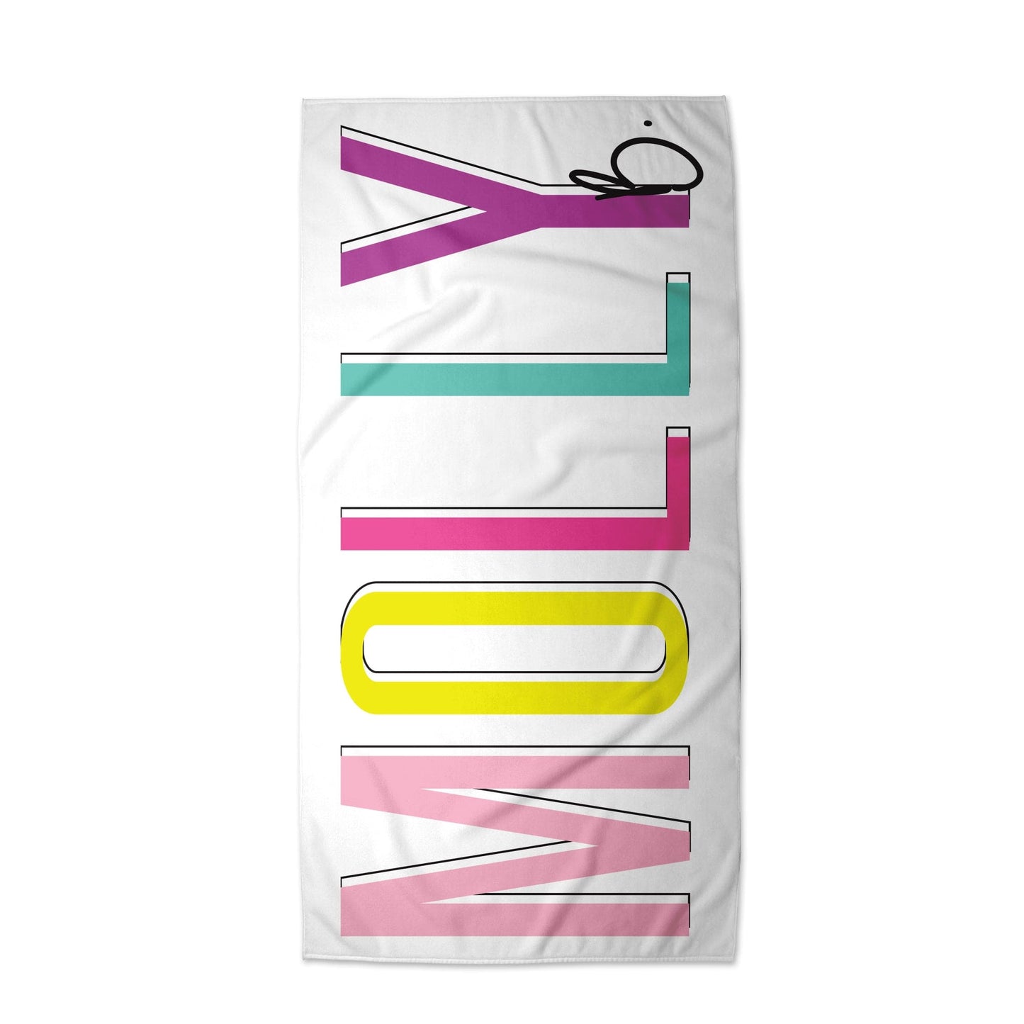 Multi Color Outline Towel