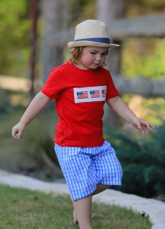 Boy's Smocked Flag Set