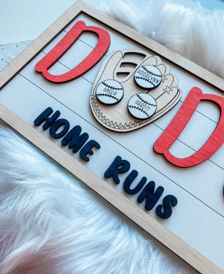Dad's Home Runs (Personalized)