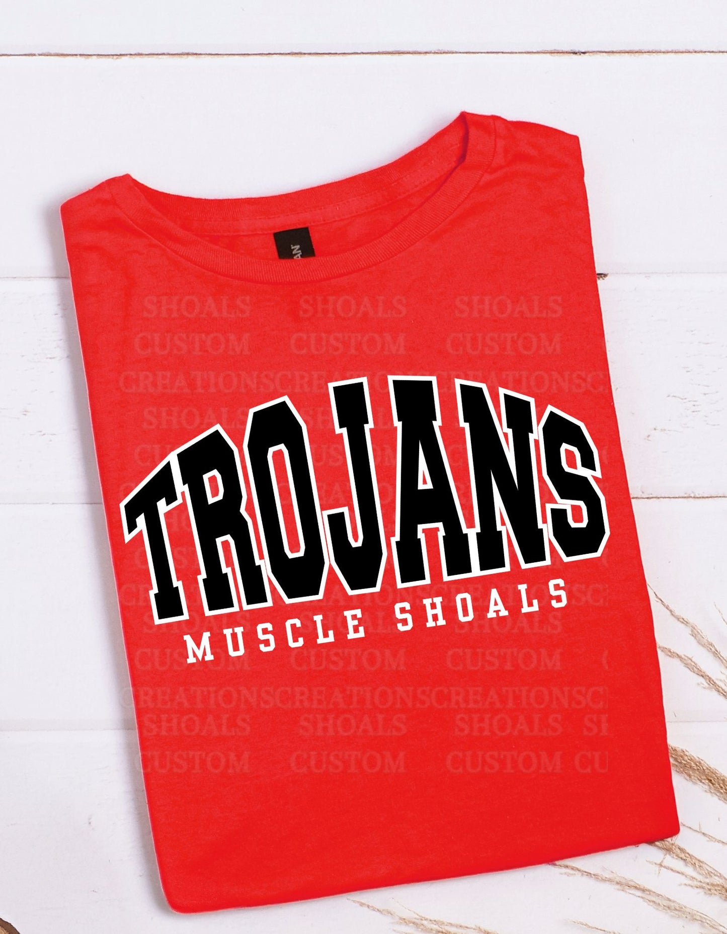 Trojans Split Arch Varsity