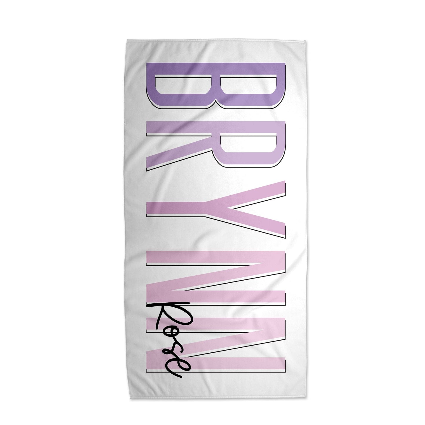 Multi Color Outline Towel