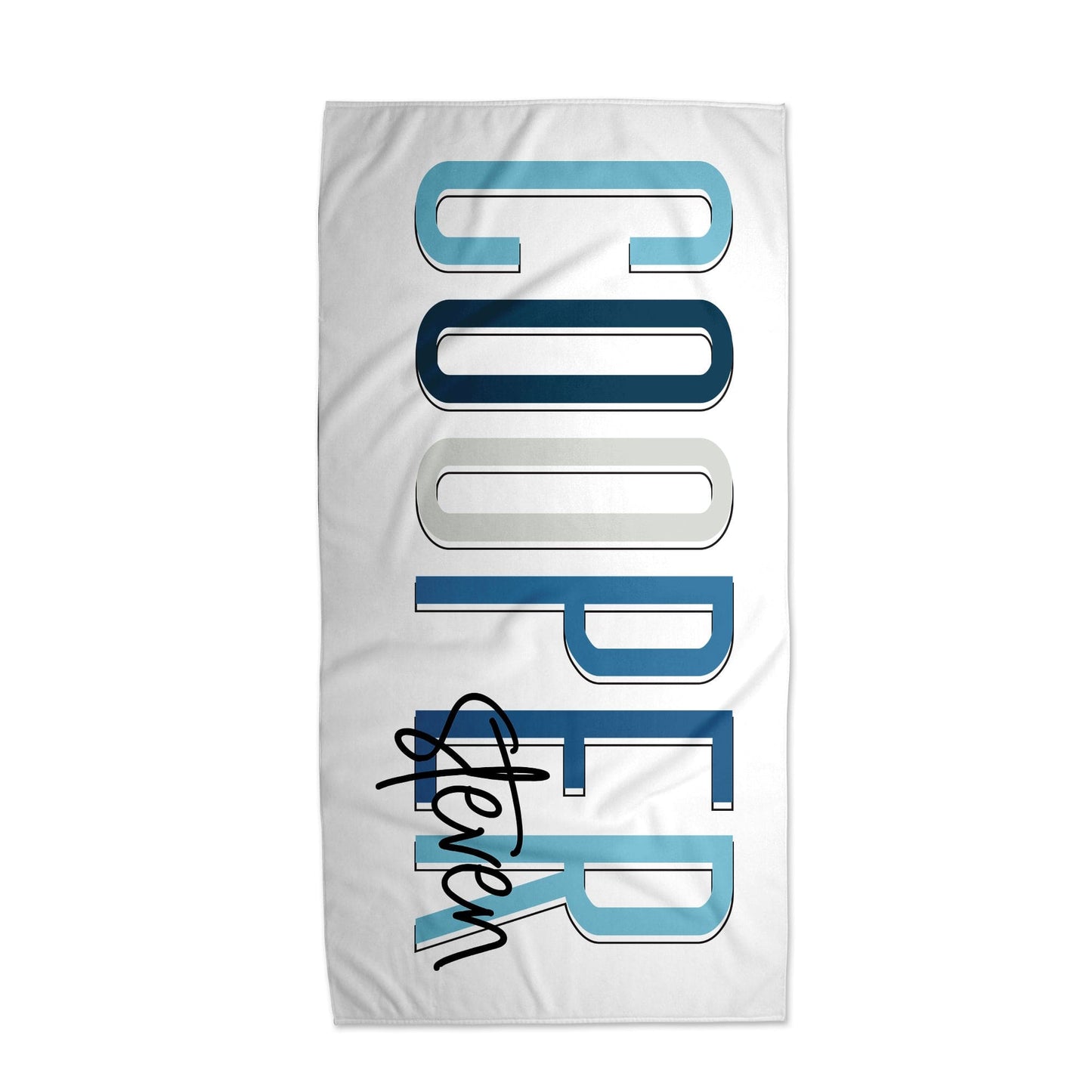 Combo - Kid/Adult Name Beach Towel and 20oz Tumbler