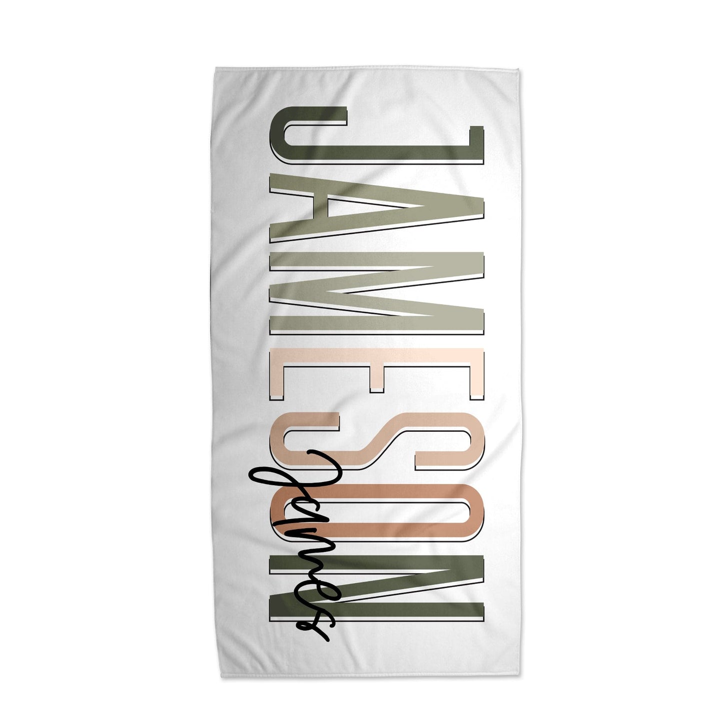 Combo - Toddler/Baby Name Beach Towel and 12oz Sippy