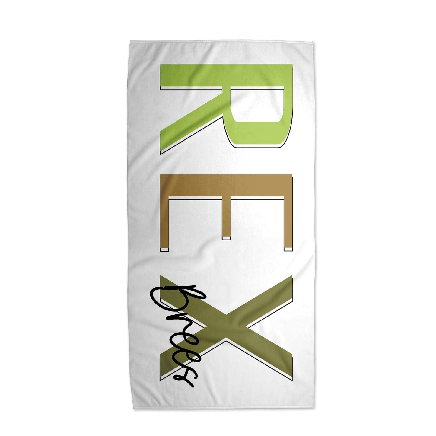 Multi Color Outline Towel