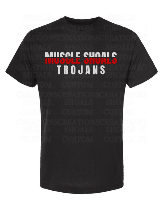 MS Trojans Stacked (Black)