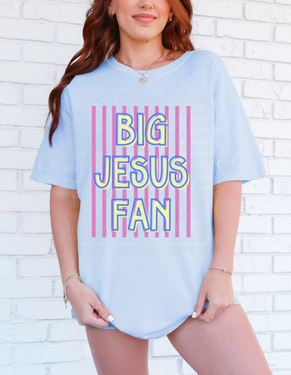 Big Jesus Fan (Light Blue)