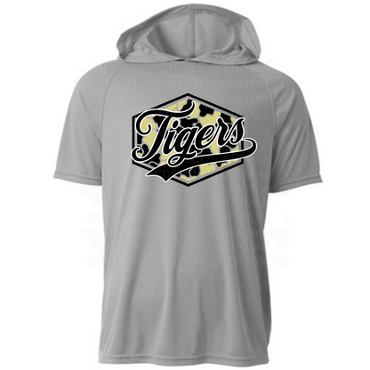 Camo Hexagon Hooded Short Sleeve Performance Tee