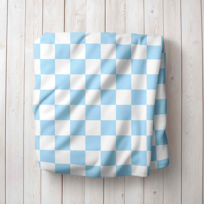Checkered Print Personalized Blanket