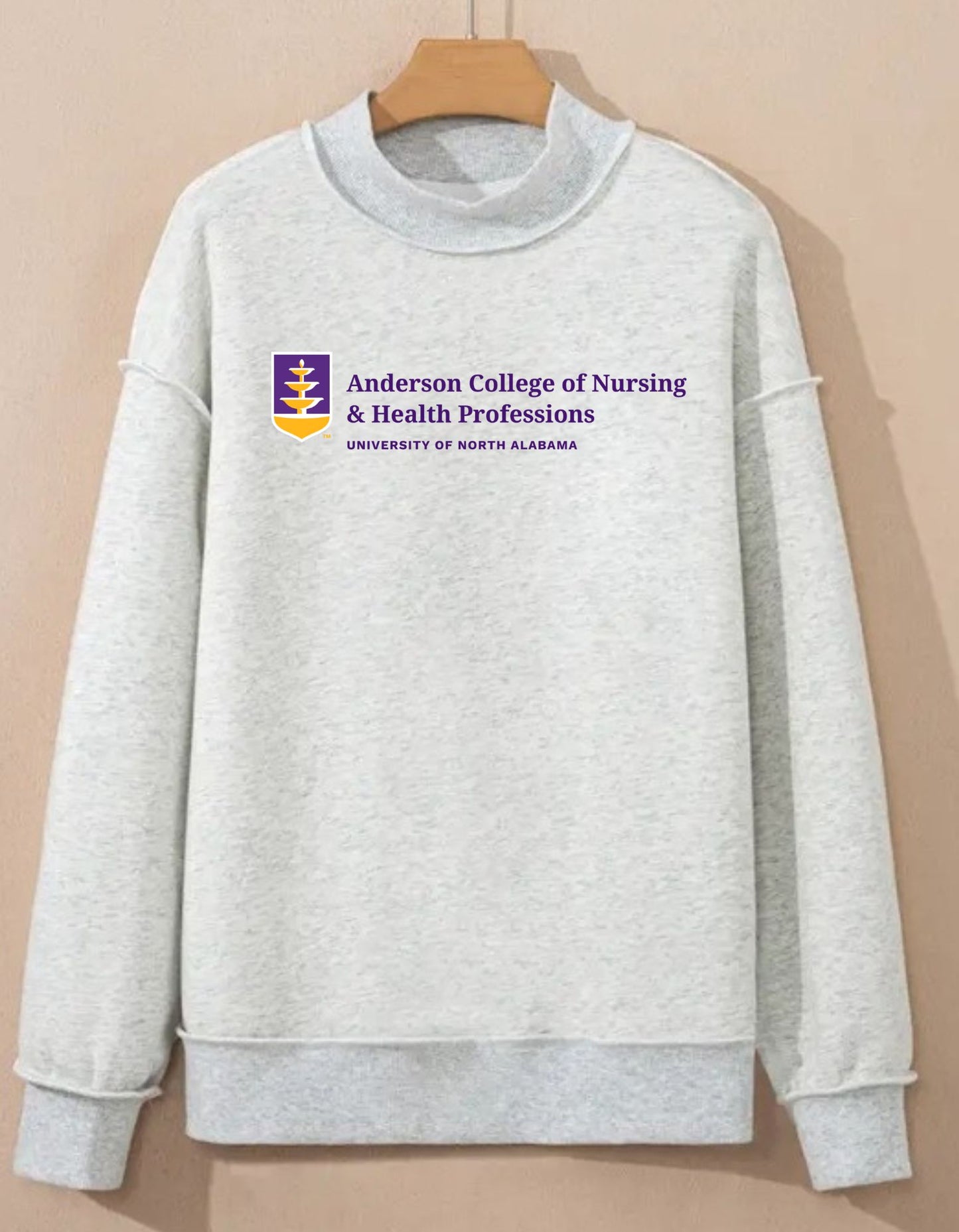 UNA Anderson College Mock Neck Sweatshirt