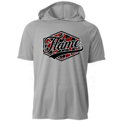 Camo Hexagon Hooded Short Sleeve Performance Tee