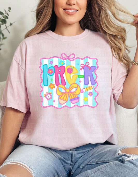 Preppy Grade Back to School Tee (Blossom)