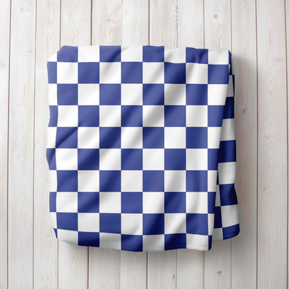 Checkered Print Personalized Blanket