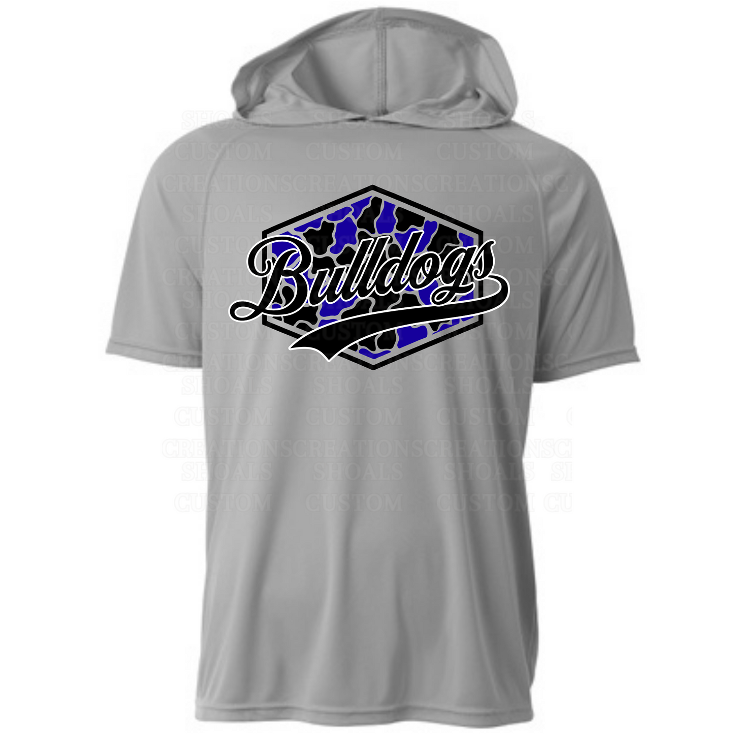 Camo Hexagon Hooded Short Sleeve Performance Tee