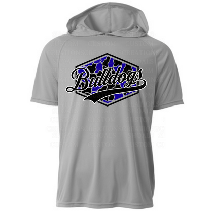 Camo Hexagon Hooded Short Sleeve Performance Tee