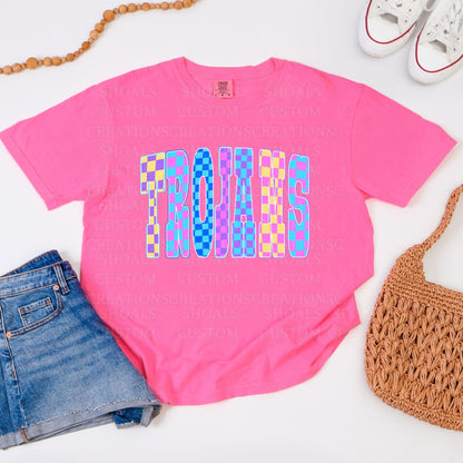 Neon Checkered Trojans