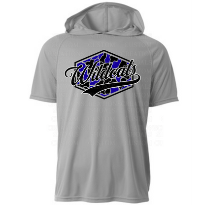 Camo Hexagon Hooded Short Sleeve Performance Tee
