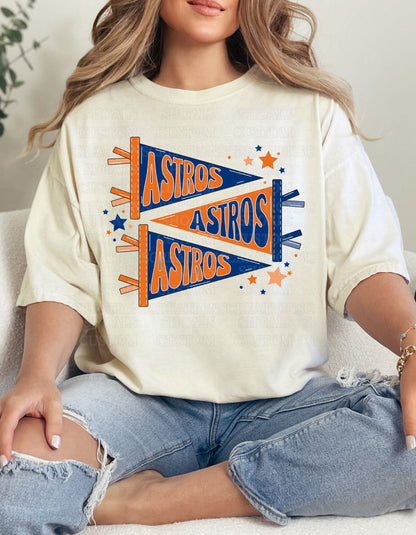 Astros Triple Pennant