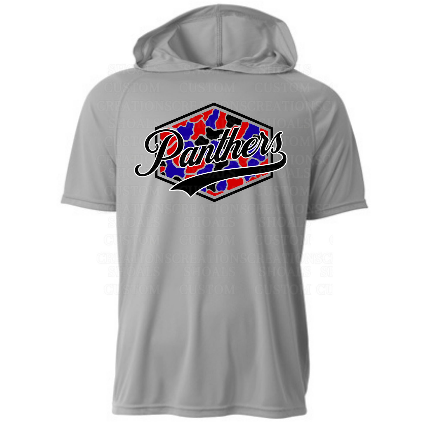 Camo Hexagon Hooded Short Sleeve Performance Tee