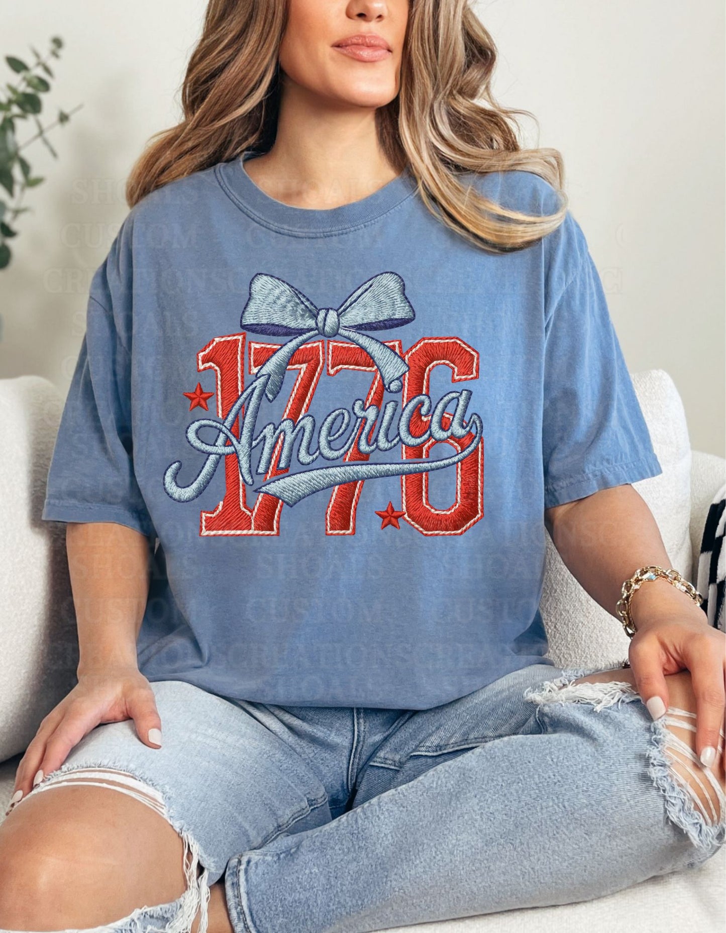 1776 Faux Embroidery