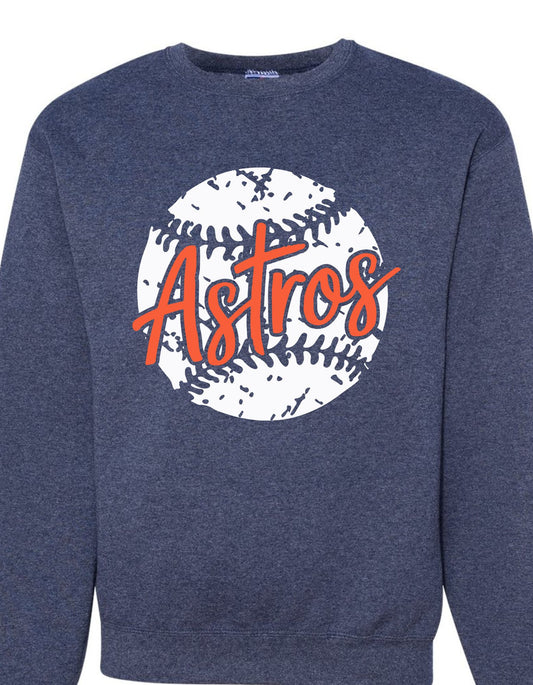 Astros Grunge Baseball